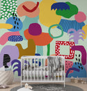 Fun Colorful Wallpaper for Kids room