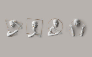 Woman Figured Sculpture Wall Mural Art Wallpaper - Luzen&Co