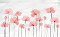 Red Poppy Flower Self adhesive Wallpaper