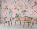 Soft Flowers Pink Wallpaper