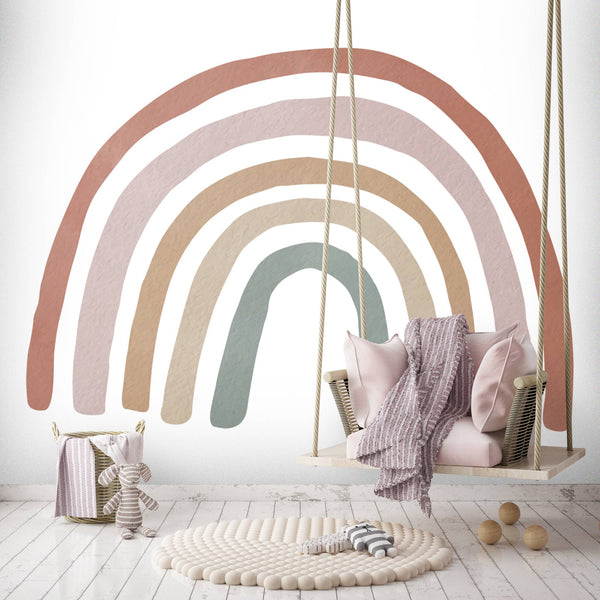 Rainbow Kids Peel and Stick Wallpaper,, Wall sticker, Wall poster, Wall Decal