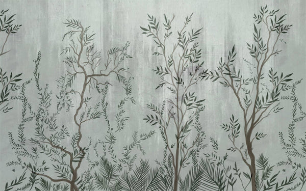 Forest Trees Peel and Stick Wallpaper