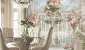 Angel Shaped Fountain Self adhesive wallpaper