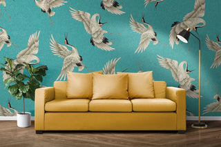 Birds Figured Wall Mural Peel and Stick Wallpaper Australia Luzen and co