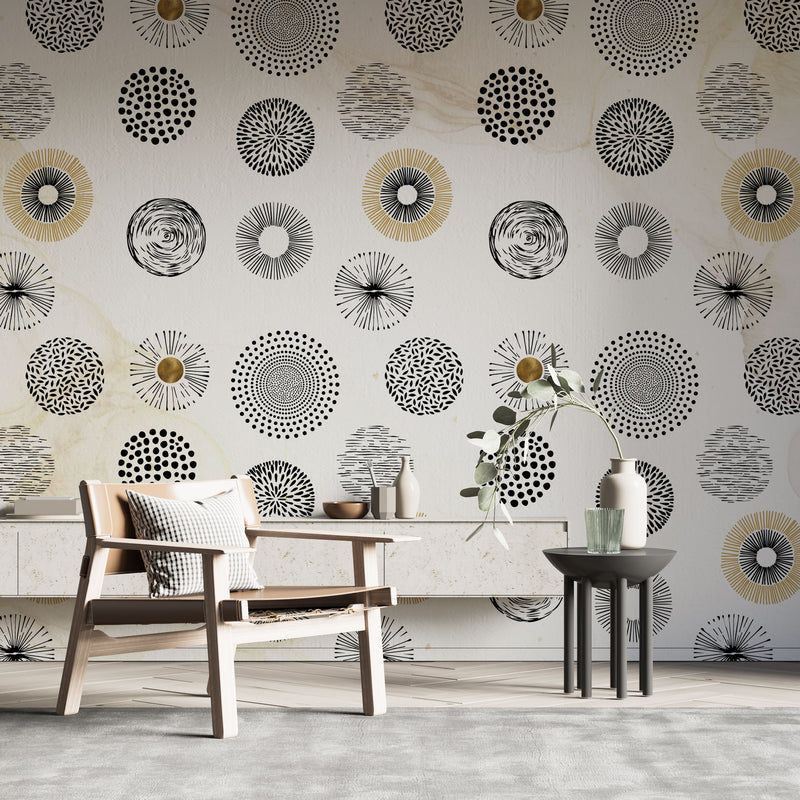 Round Soft Patterned Self Adhesive Wallpaper Australia - Luzen&Co