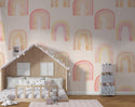 Rainbow Wallpaper for kids room, Wall sticker, Wall poster