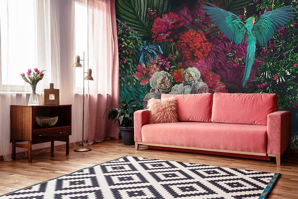 Floral Vintage Self adhesive wallpaper Flower Peel and stick Wallpaper - Luzen&Co