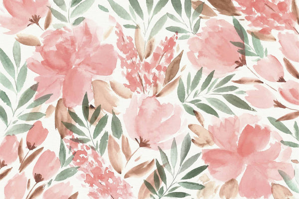 Pastel Color Floral Self adhesive Wallpaper
