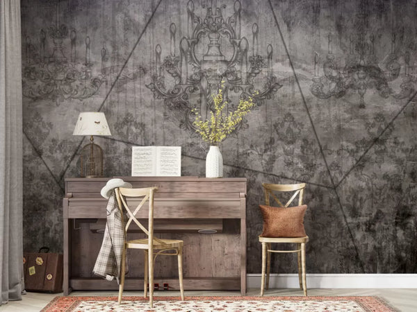 Antique Baroque Pattern Wall Mural Wallpaper