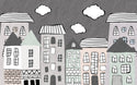 Cartoon Buildings Kids Wallpaper