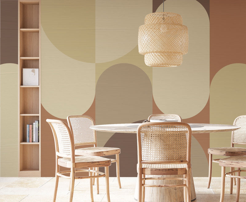 Soft Geometric Patterns Modern Wallpaper