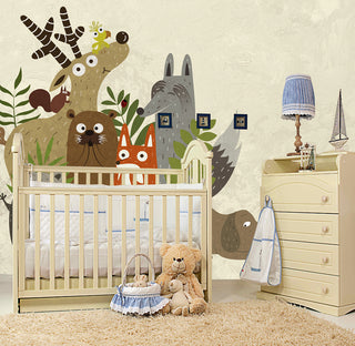 Animals Peel and stick Wallpaper, Wall sticker, Wall poster, Wall Decal - Luzen&co