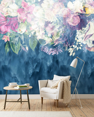 Floral Vintage Self adhesive wallpaper, Flower Peel and stick Wallpaper in Australia - Luzen&Co