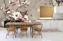 Beautiful Designed Nude Tones Flowers Self adhesive wallpaper