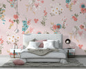 Soft Flowers Pink Wallpaper