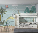 Dinosaur Life into Nature Wallpaper, Wall sticker, Wall poster, Wall Decal
