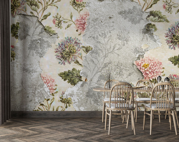 Soft Flowers Peel and Stick Wallpaper