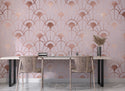 Pink Geometric Modern Pattern Wallpaper