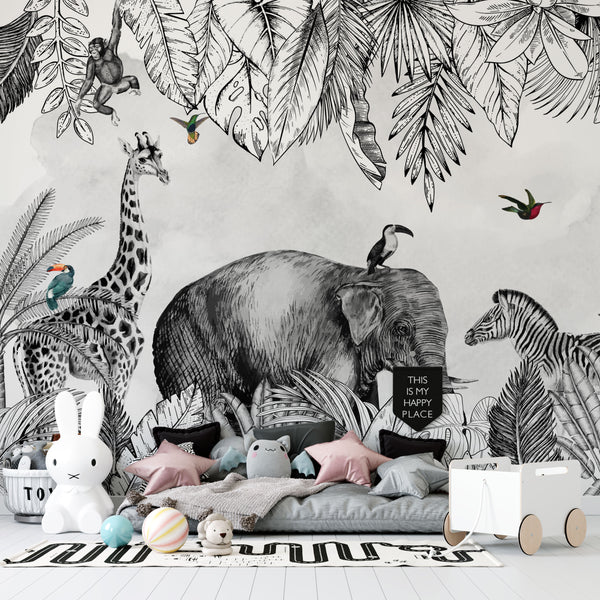 Kids Peel and Stick wallpaper Self adhesive wallpaper -Luzen&Co