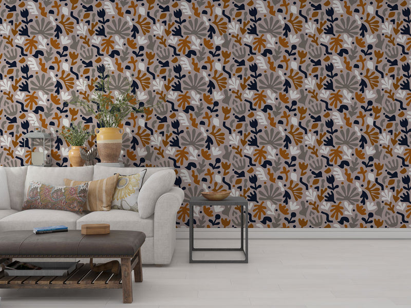 Flower Patterns Self adhesive Wallpaper