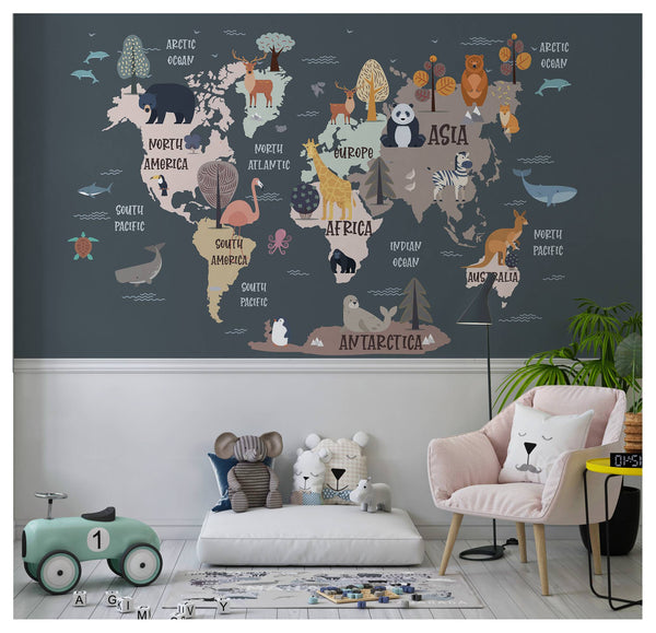 Kids Self adhesive wallpaper Peel and Stick wallpaper  - Luzen&Co