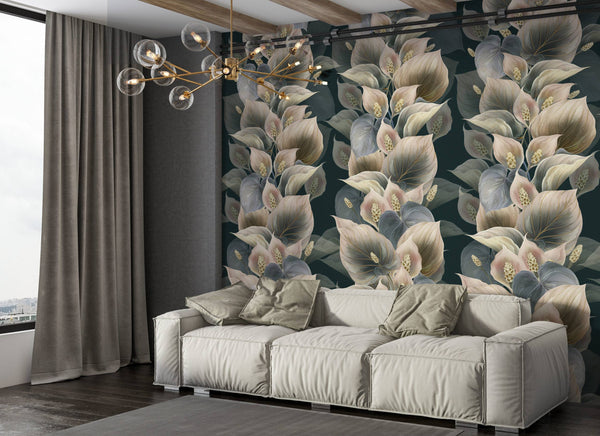 Leaf Column Self adhesive Wallpaper - Luzen&Co