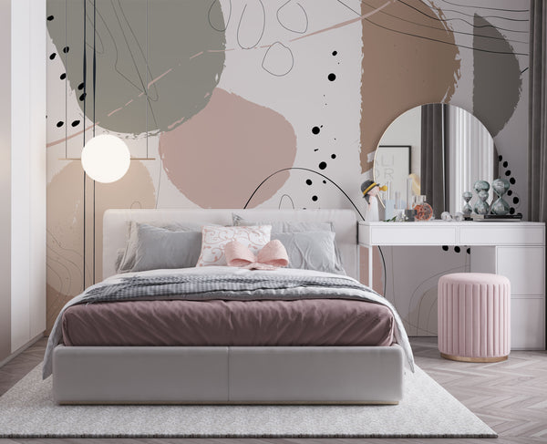 Geometric Abstract Pattern Wallpaper - Luzenandco