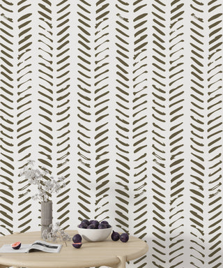 Herringbone Shape Peel and Stick Wallpaper