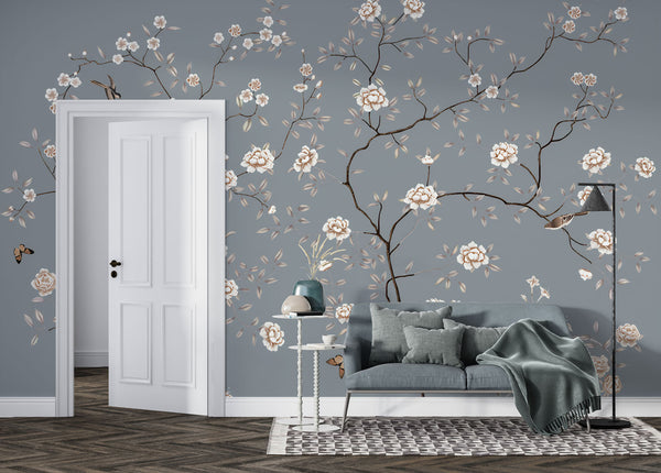Soft Flowers Peel and Stick Wallpaper