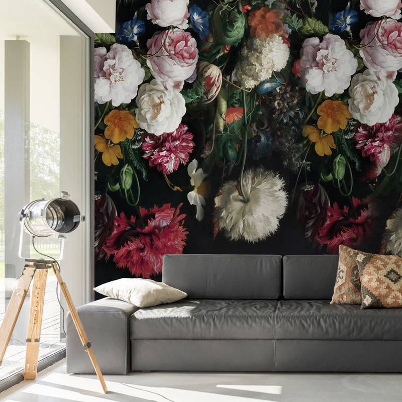 Dark Roses Self adhesive Wallpaper