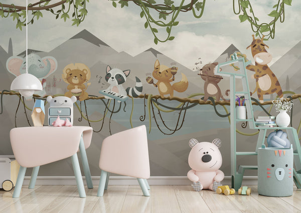 Kids Self adhesive wallpaper Peel and Stick wallpaper  - Luzen&Co