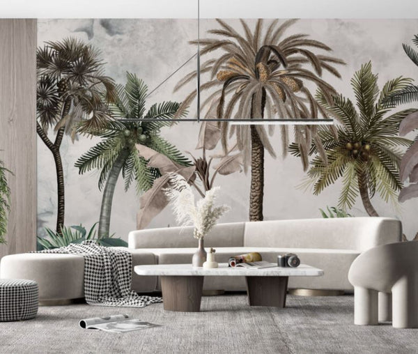 Big Tropical Tree Self Adhesive Wallpaper