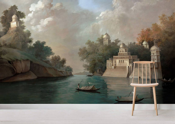 Oilpainting Outlook Landscape Wall Poster Wallpaper