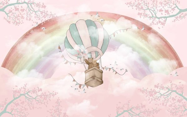 Rainbow Kids Peel and Stick wallpaper Self adhesive wallpaper -Luzen&Co
