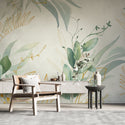 Soft Leaves Watercolor Wallpaper