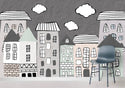 Cartoon Buildings Kids Wallpaper