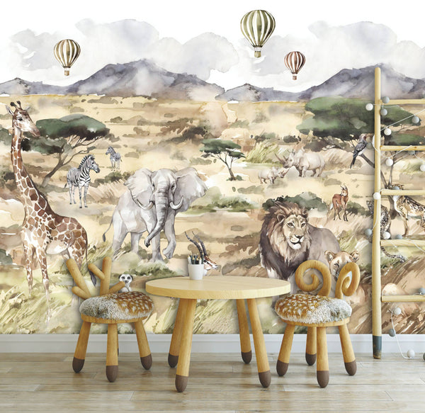 Animals Self adhesive wallpaper Peel and Stick wallpaper in Australia - Luzen&Co