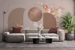 Geometric Patterns and Flowers Wallpaper - Luzen&Co