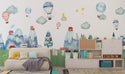 Clouds Mountains and Air Balloons Wallpaper, Wall sticker, Wall poster, Wall Decal - Luzen&co