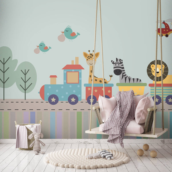 Kids Peel and Stick wallpaper Self adhesive wallpaper -Luzen&Co