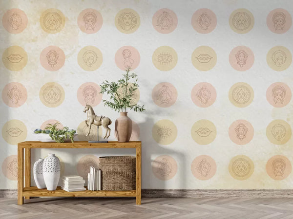 Female Figures Wall Mural Wallpaper - Luzen&Co