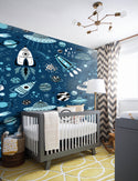 Space Kids Self adhesive wallpaper Peel and Stick wallpaper in Australia - Luzen&Co