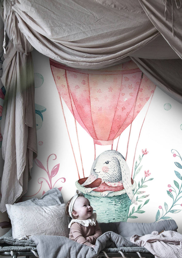 Hot Air Balloon And Aircrafts kids Wallpaper