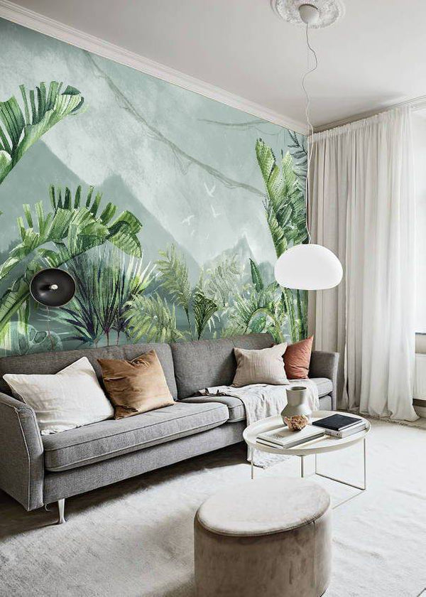 Tropical Self adhesive Wallpaper Peel and stick Mural wallpaper in Australia - Luzen&Co