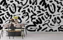 Brush Trace Modern Wall Mural Self Adhesive wallpaper