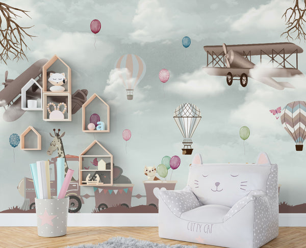 Kids Peel and Stick wallpaper Self adhesive wallpaper -Luzen&Co