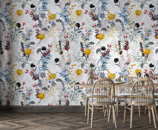 Floral Vintage Self adhesive wallpaper Flower Peel and stick Wallpaper - Luzen&Co
