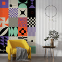 Geometric Colorful Patterns Modern Wallpaper