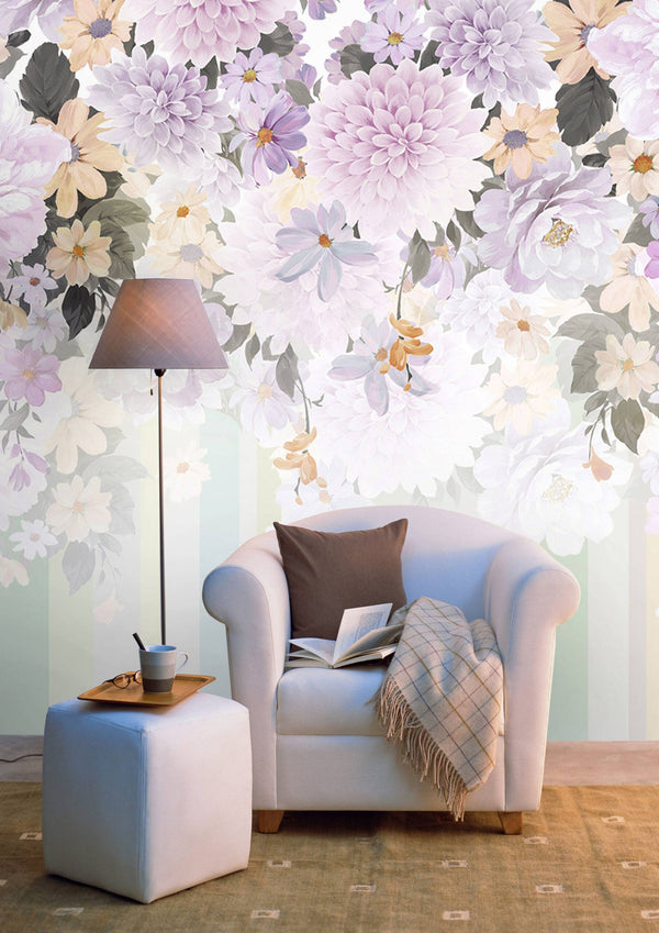 Roses Wall Peel and stick Wallpaper