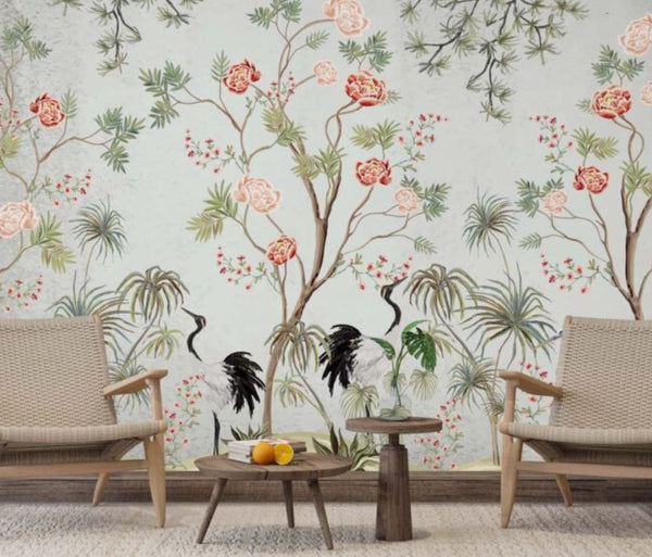 Autumn Flower Branch Self adhesive wallpaper